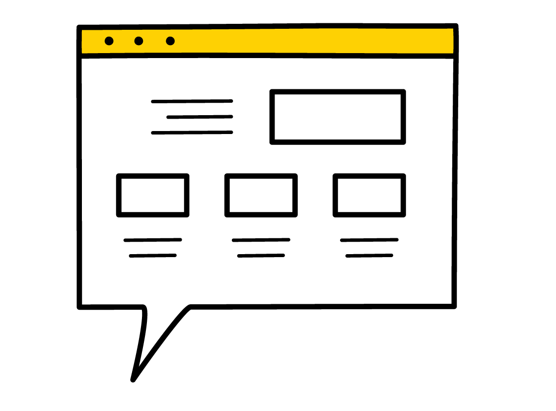 a screen with lines and shapes