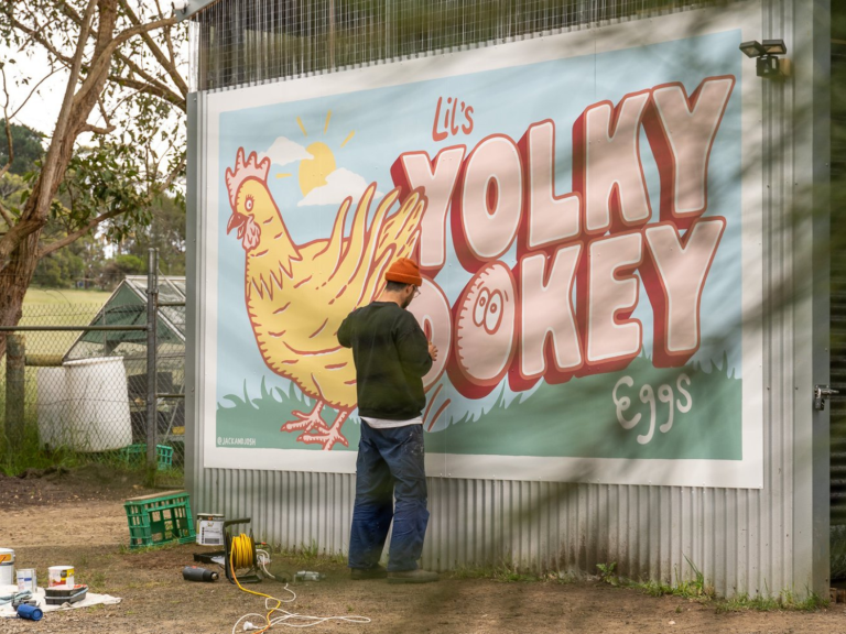 Lil's Yolky Dokey eggs poster